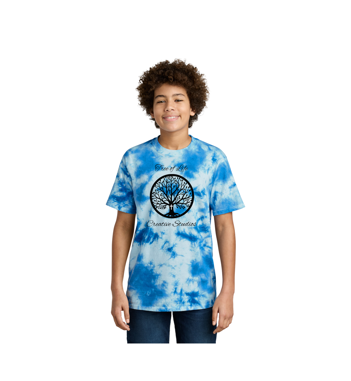 Tree of Life Youth Port & Company ® Youth Crystal Tie-Dye Tee
