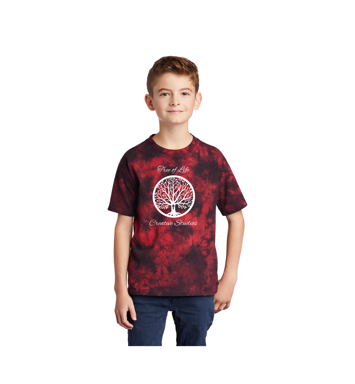 Tree of Life Youth Port & Company ® Youth Crystal Tie-Dye Tee