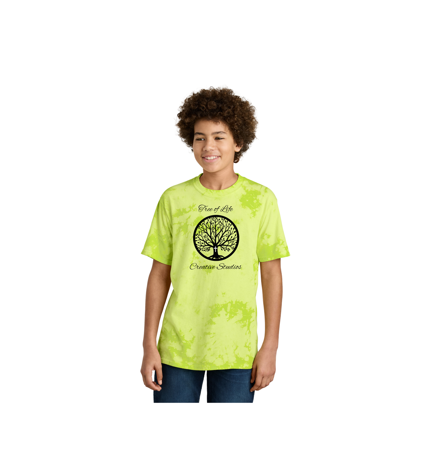 Tree of Life Youth Port & Company ® Youth Crystal Tie-Dye Tee