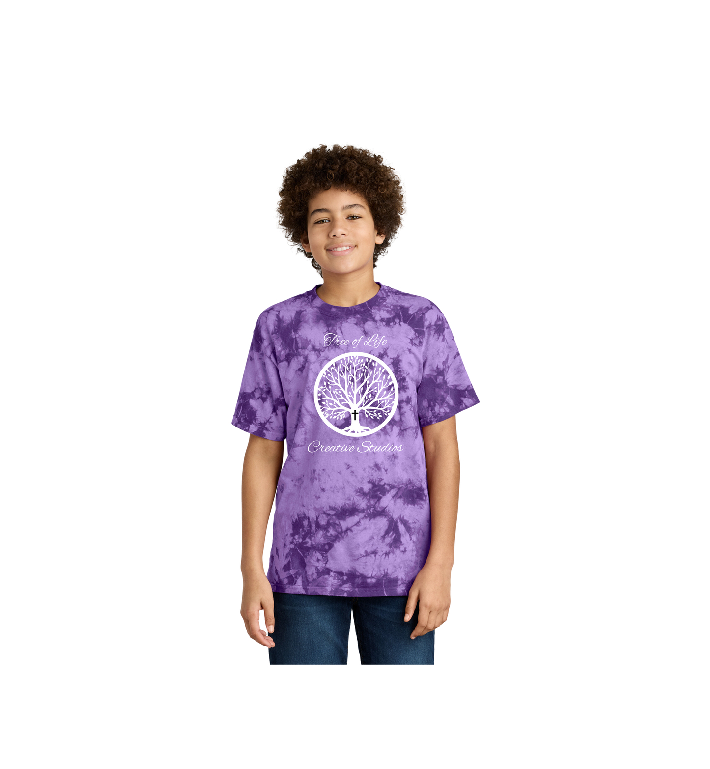 Tree of Life Youth Port & Company ® Youth Crystal Tie-Dye Tee