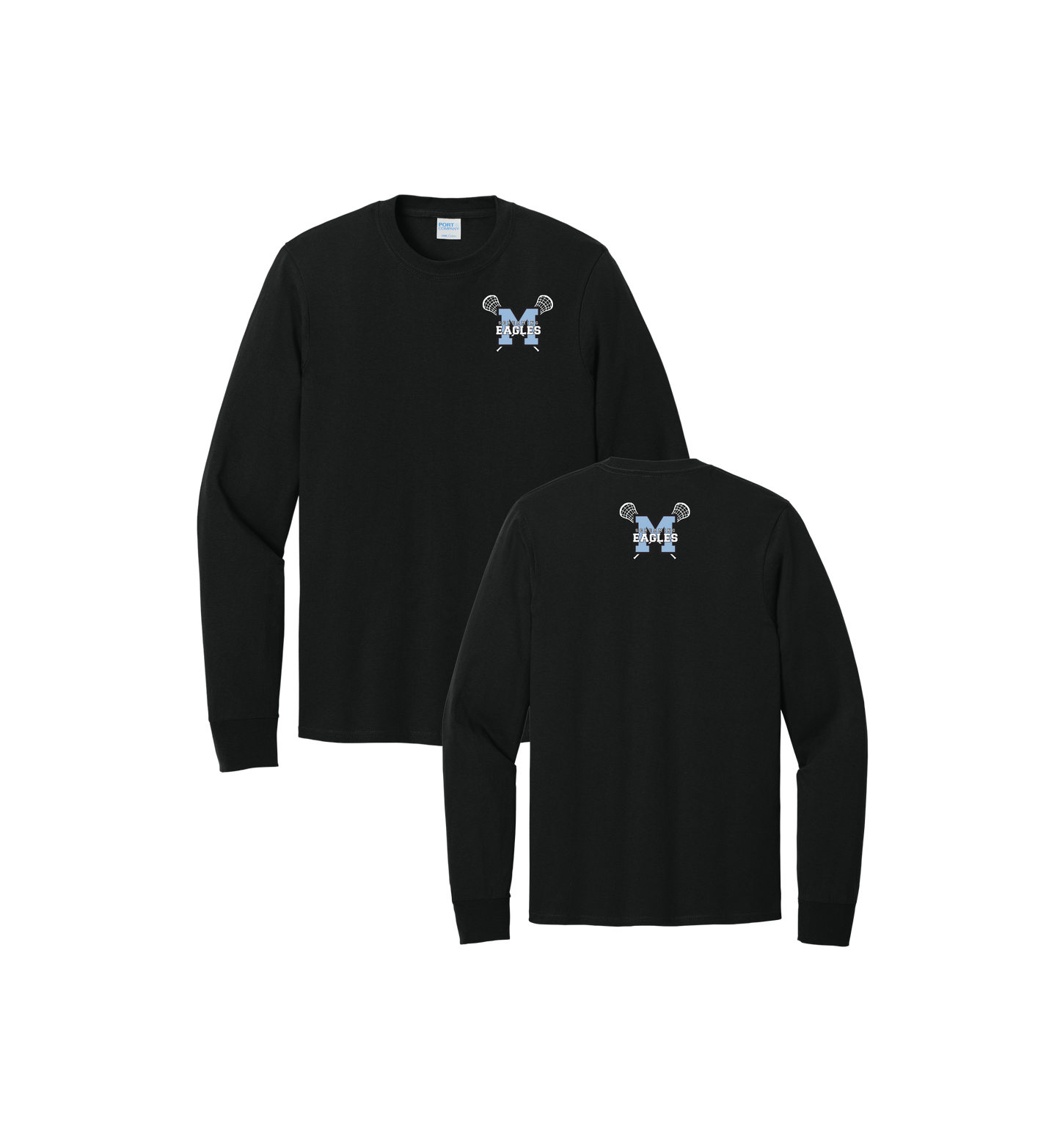 Midlakes LAX Port & Company Long Sleeve Core Cotton Tee