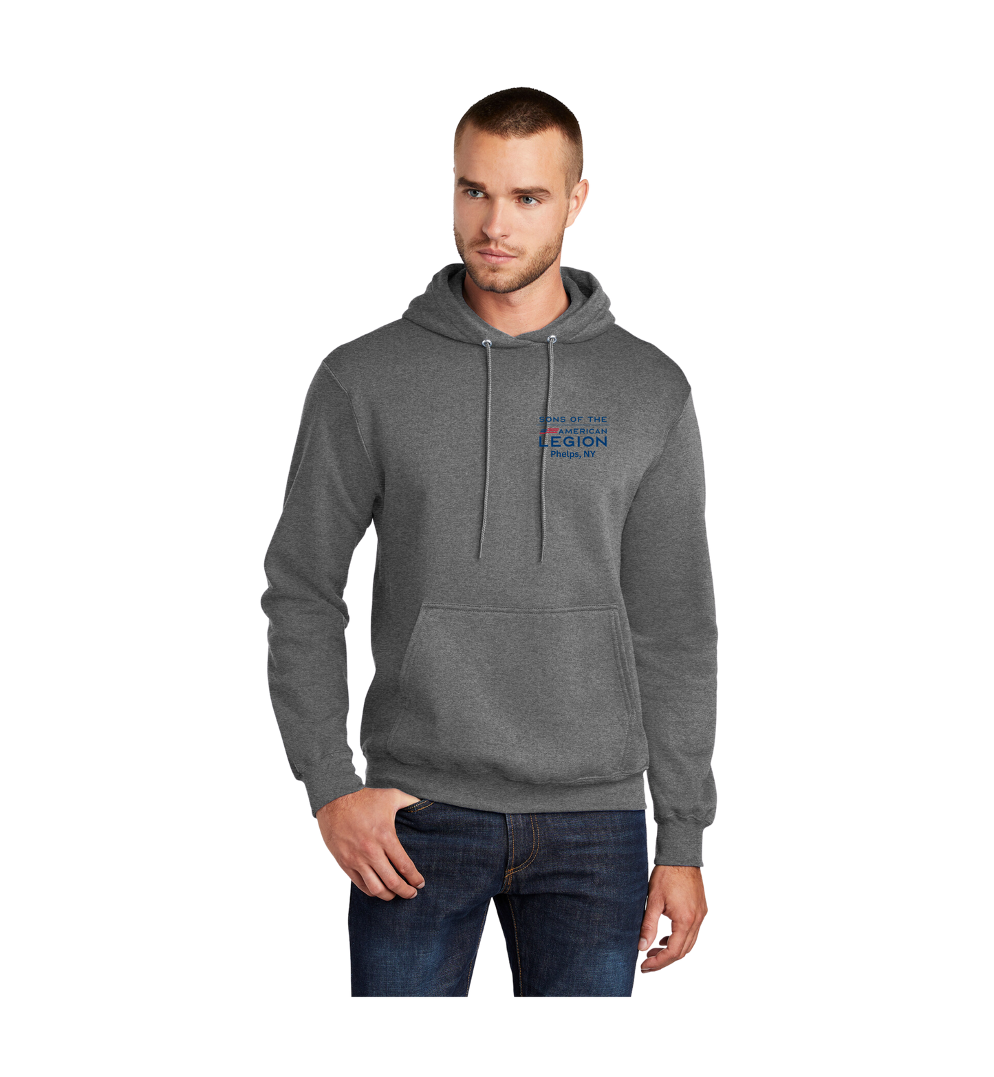 Sons American Legion Port & Company® Core Fleece Pullover Hooded Sweatshirt