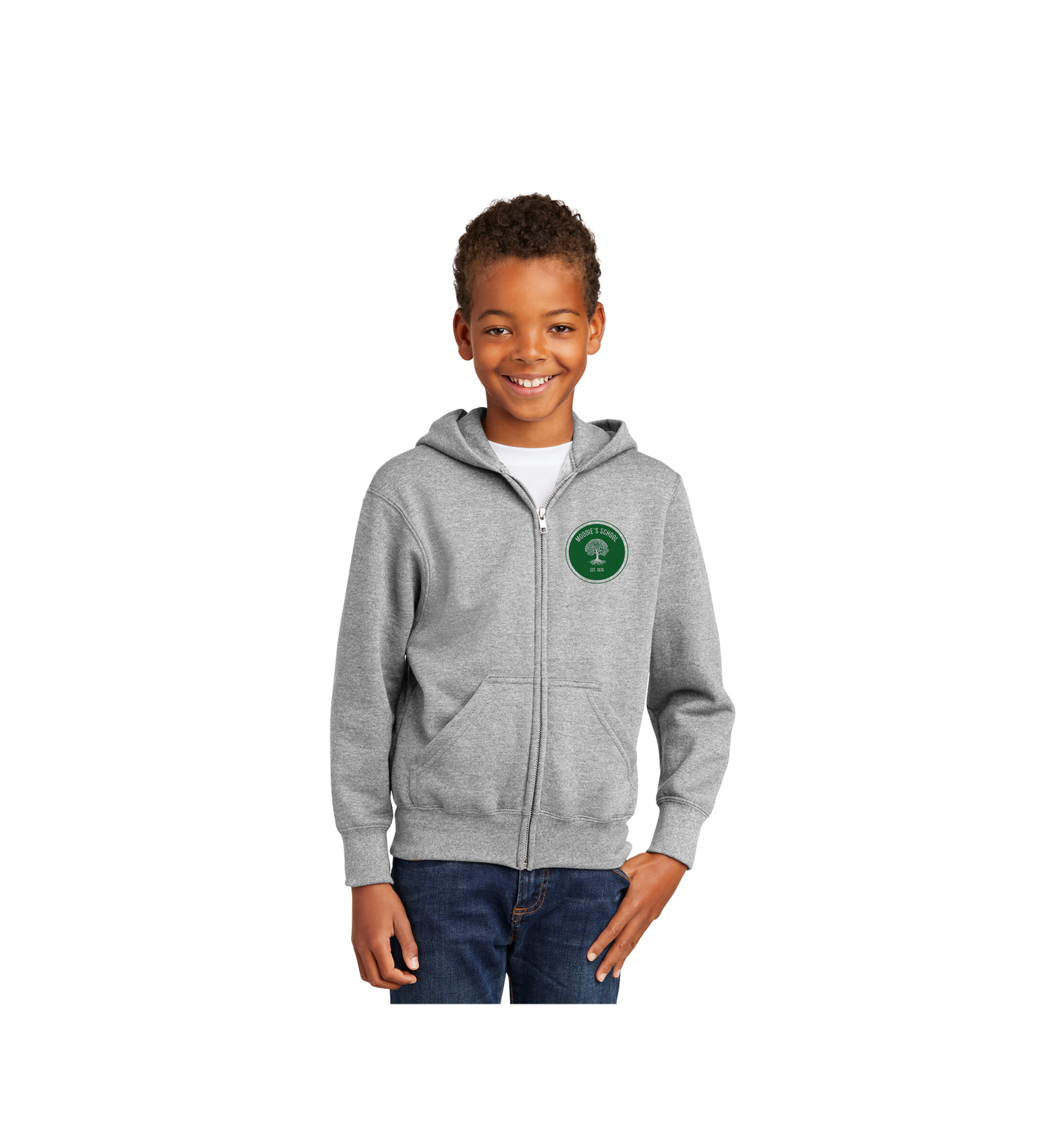 Moodie's School Port & Company® Core Fleece Full-Zip Hooded Sweatshirt