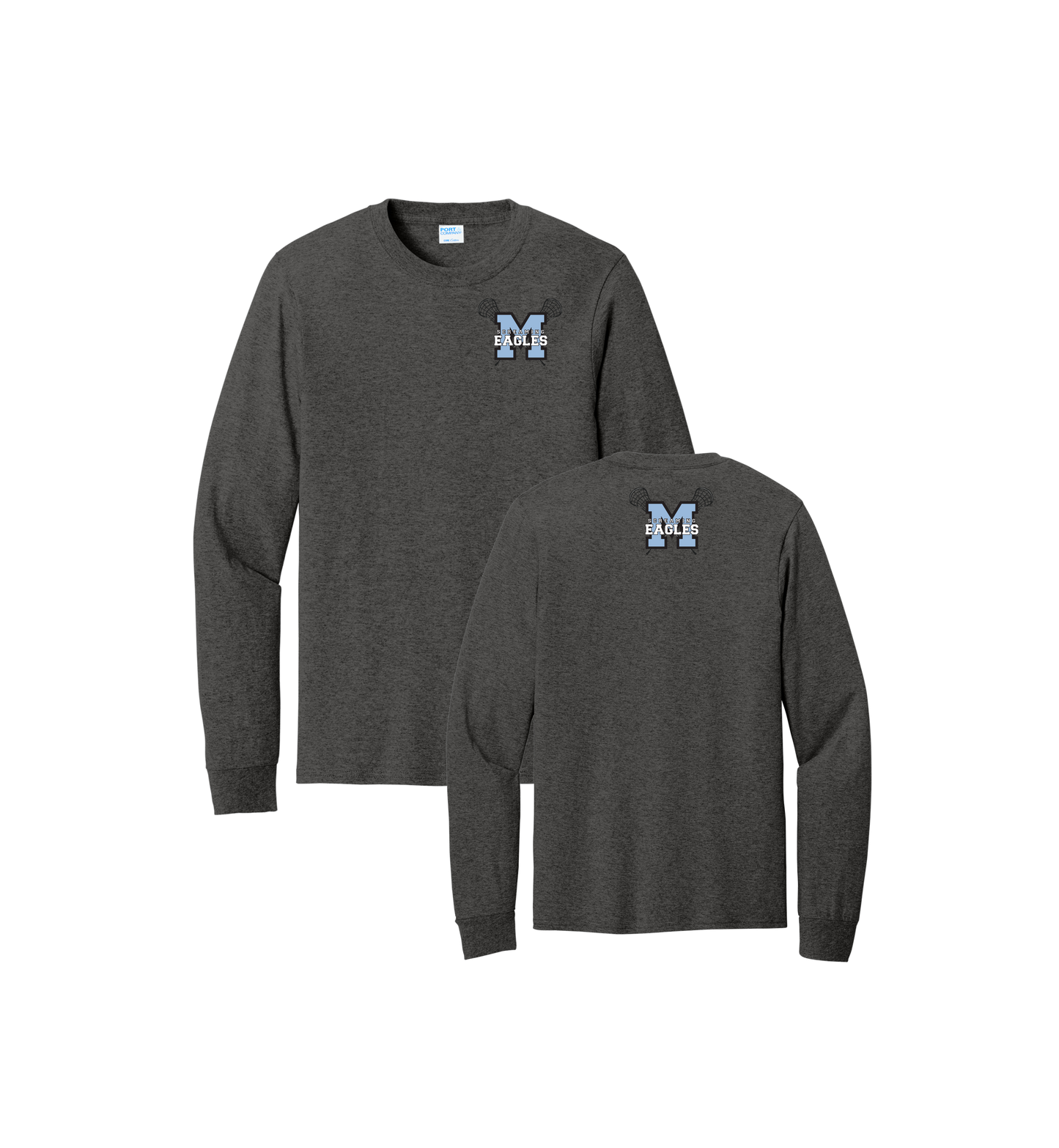 Midlakes LAX Port & Company Long Sleeve Core Cotton Tee
