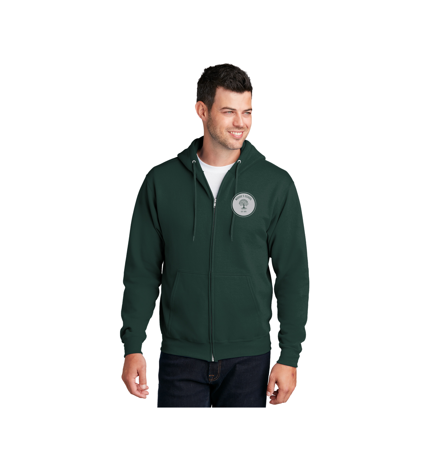 Moodie's School Port & Company® Core Fleece Full-Zip Hooded Sweatshirt