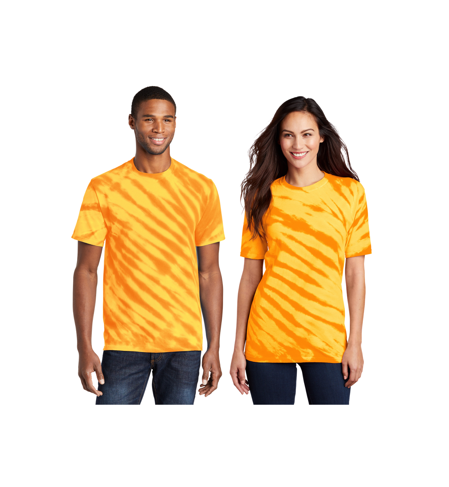 Custom Print Port & Co. Tiger Stripe Tie-Dye Tee