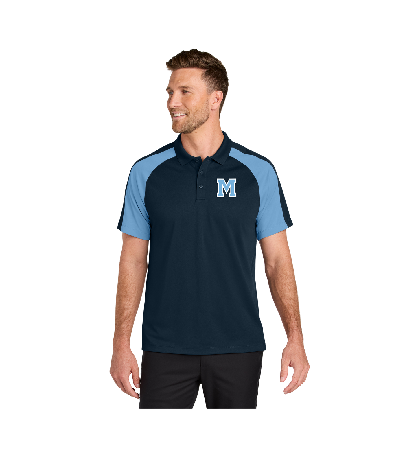 Midlakes Port Authority® Wearever Performance Pique Colorblock Polo