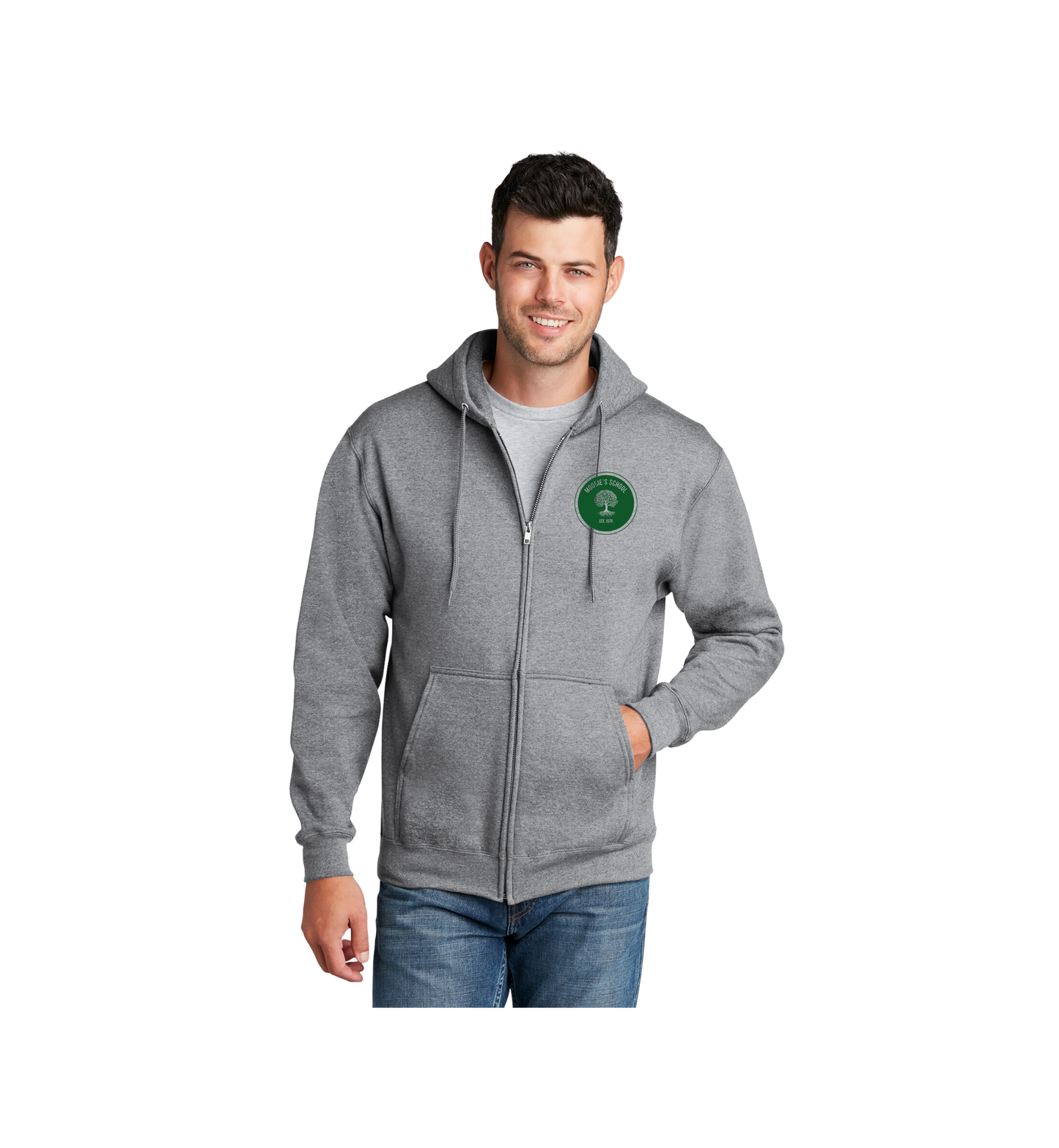 Moodie's School Port & Company® Core Fleece Full-Zip Hooded Sweatshirt