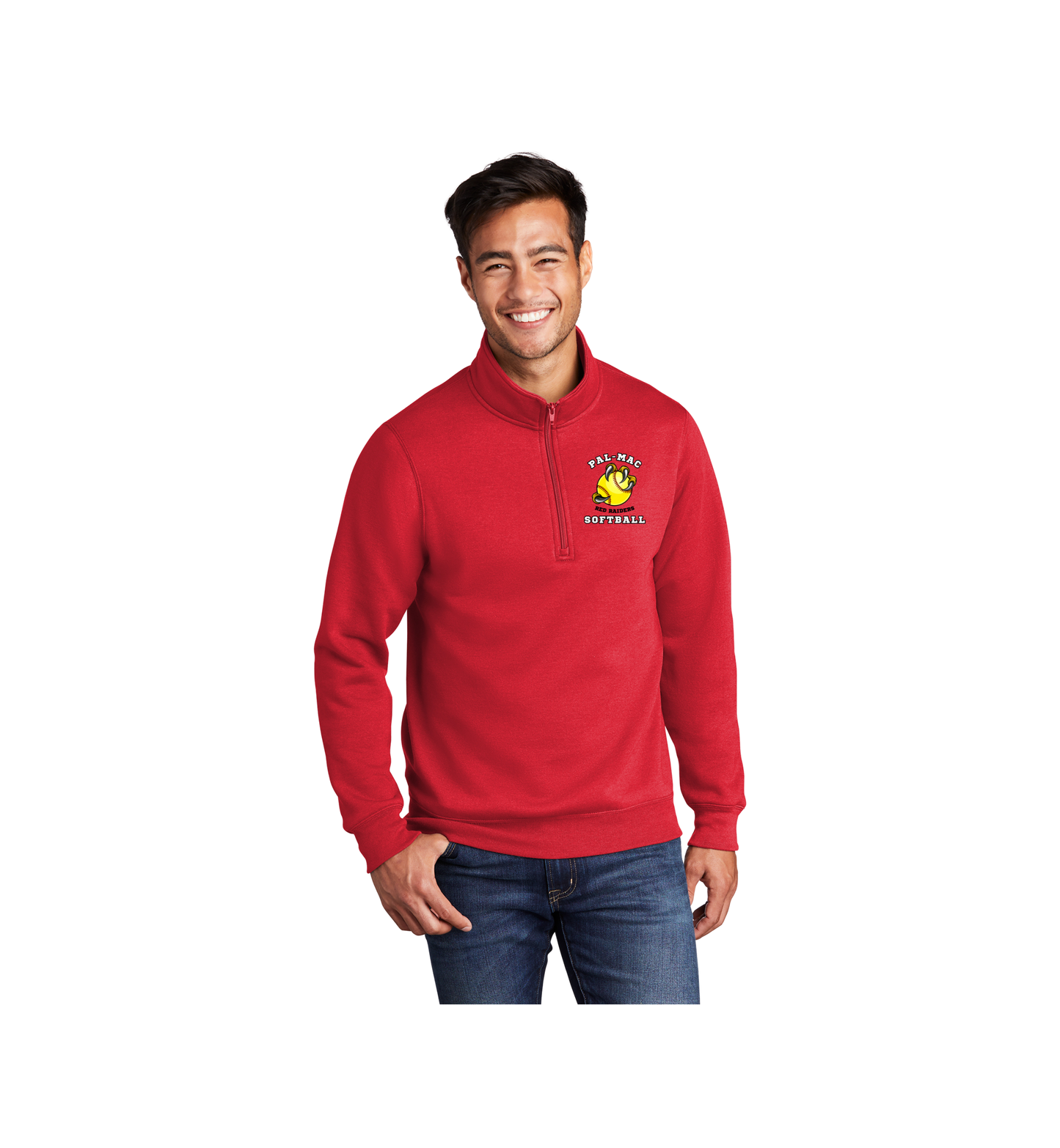 Pal-Mac Softball Fleece 1/4-Zip Pullover Sweatshirt