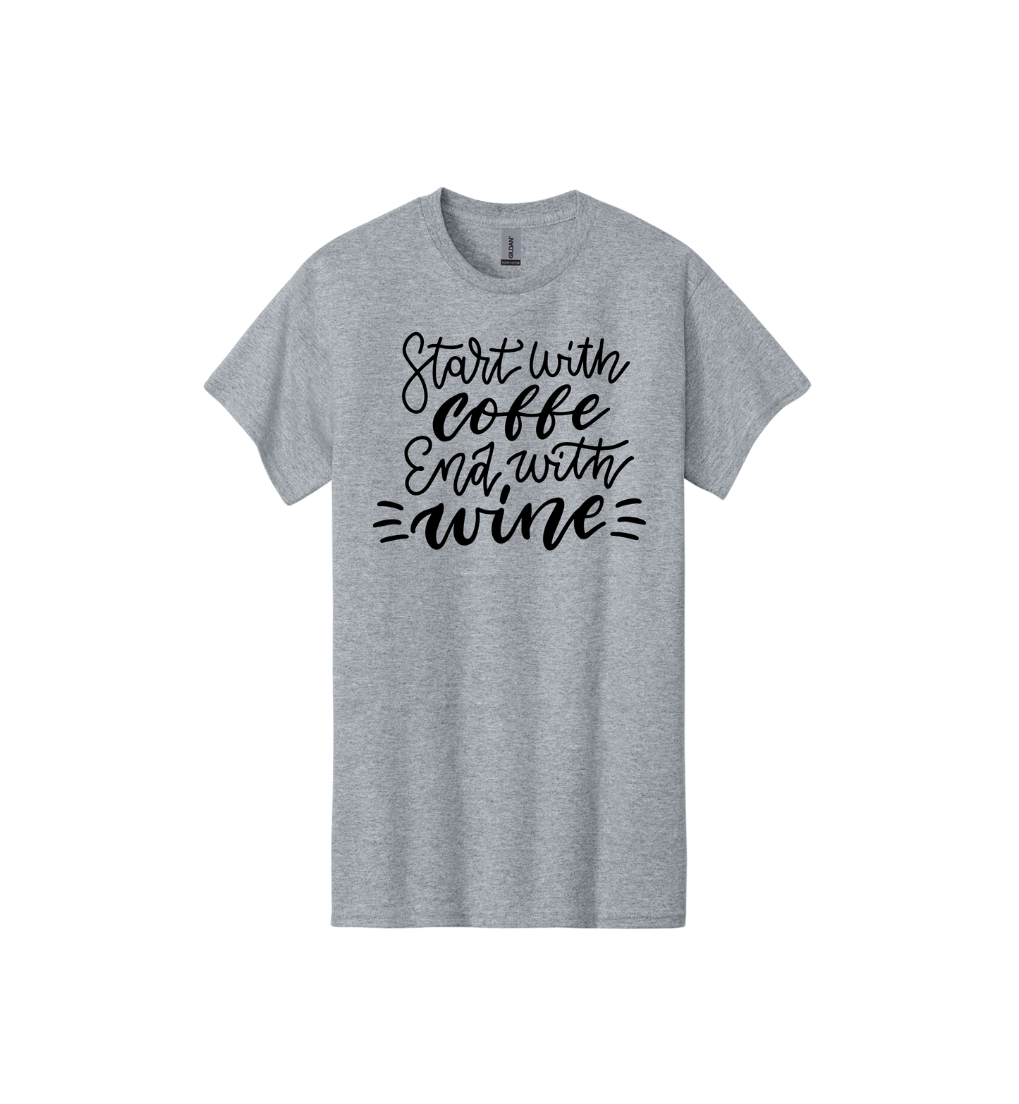 Start with coffee and end with wine Tee