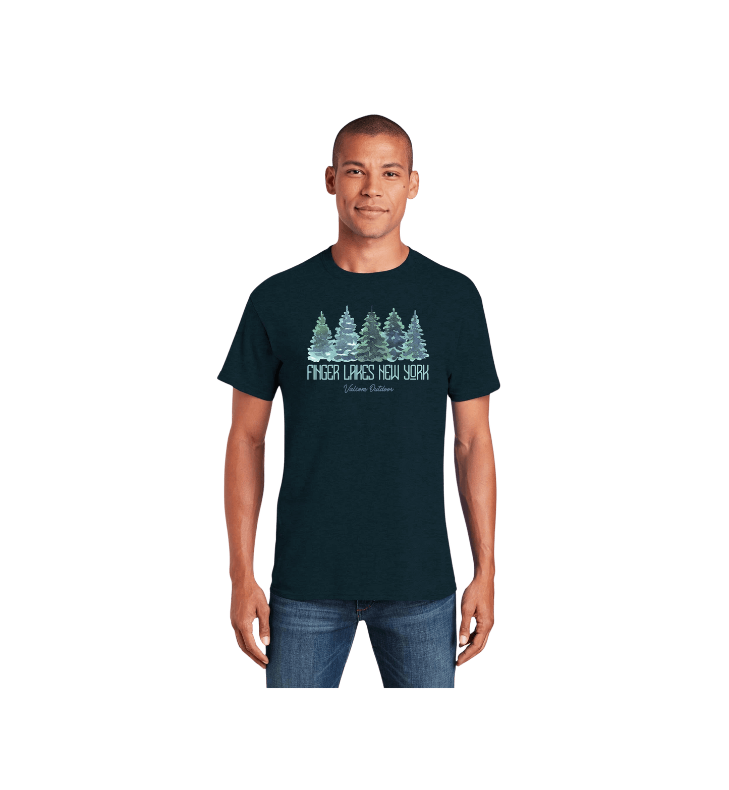Valcom Outdoor Finger Lakes New York Snowy Winter Tee