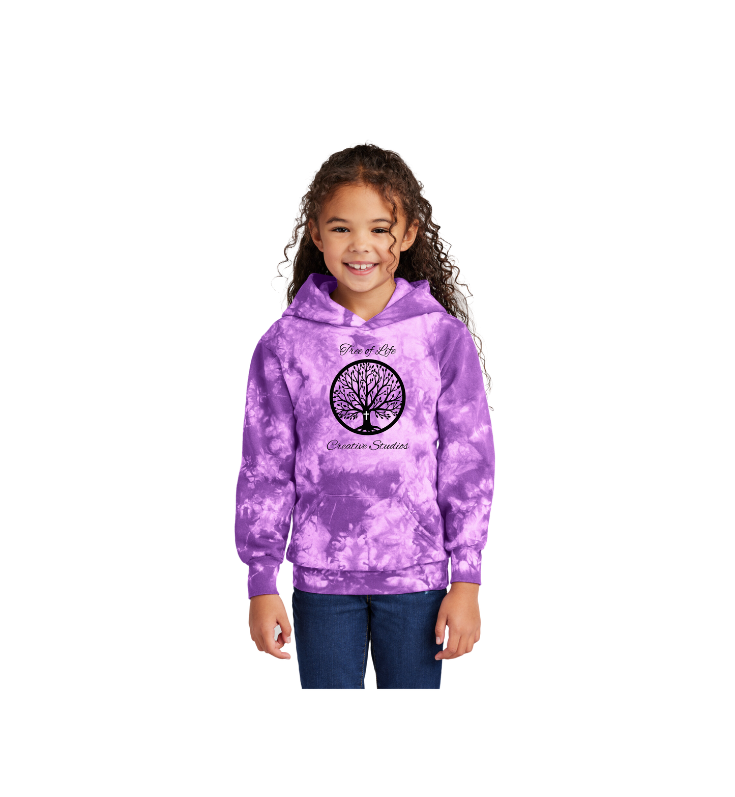 Tree of Life Youth Port & Company® Crystal Tie-Dye Pullover Hoodie