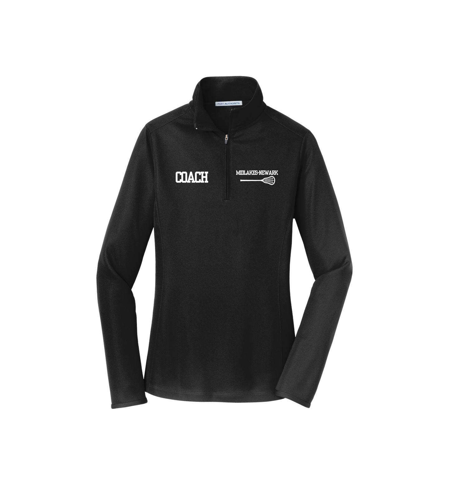 Midlakes-Newark Lacrosse Ladies Coaches Port Authority® Pinpoint Mesh 1/2-Zip