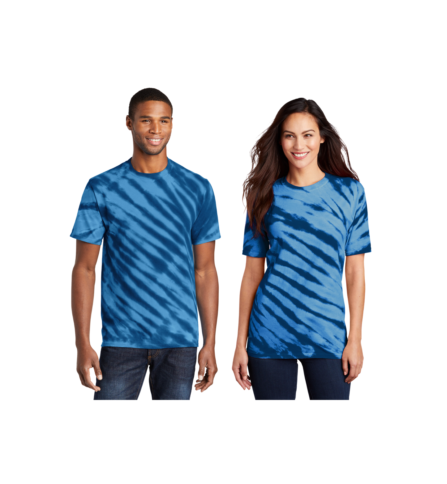 Custom Print Port & Co. Tiger Stripe Tie-Dye Tee