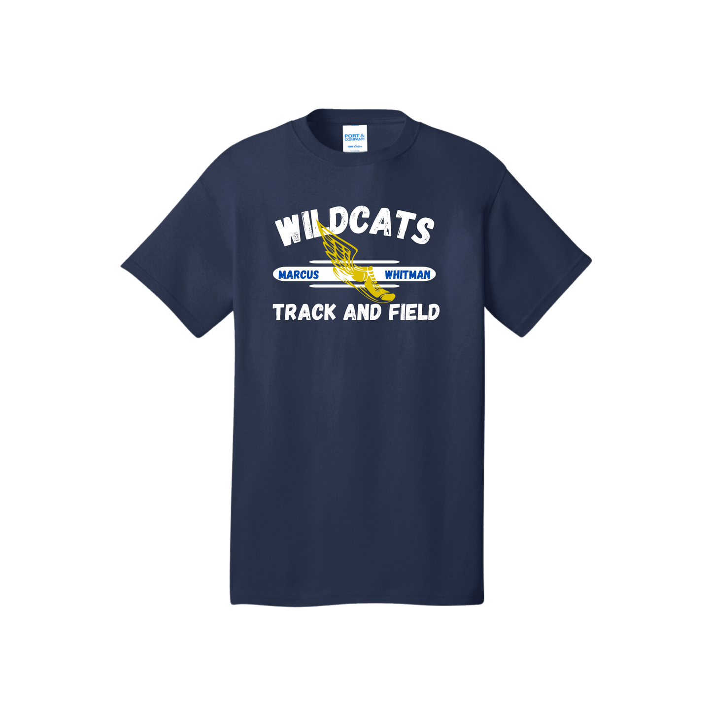 Whitman Wildcats Track & Field Port & Company® Tee