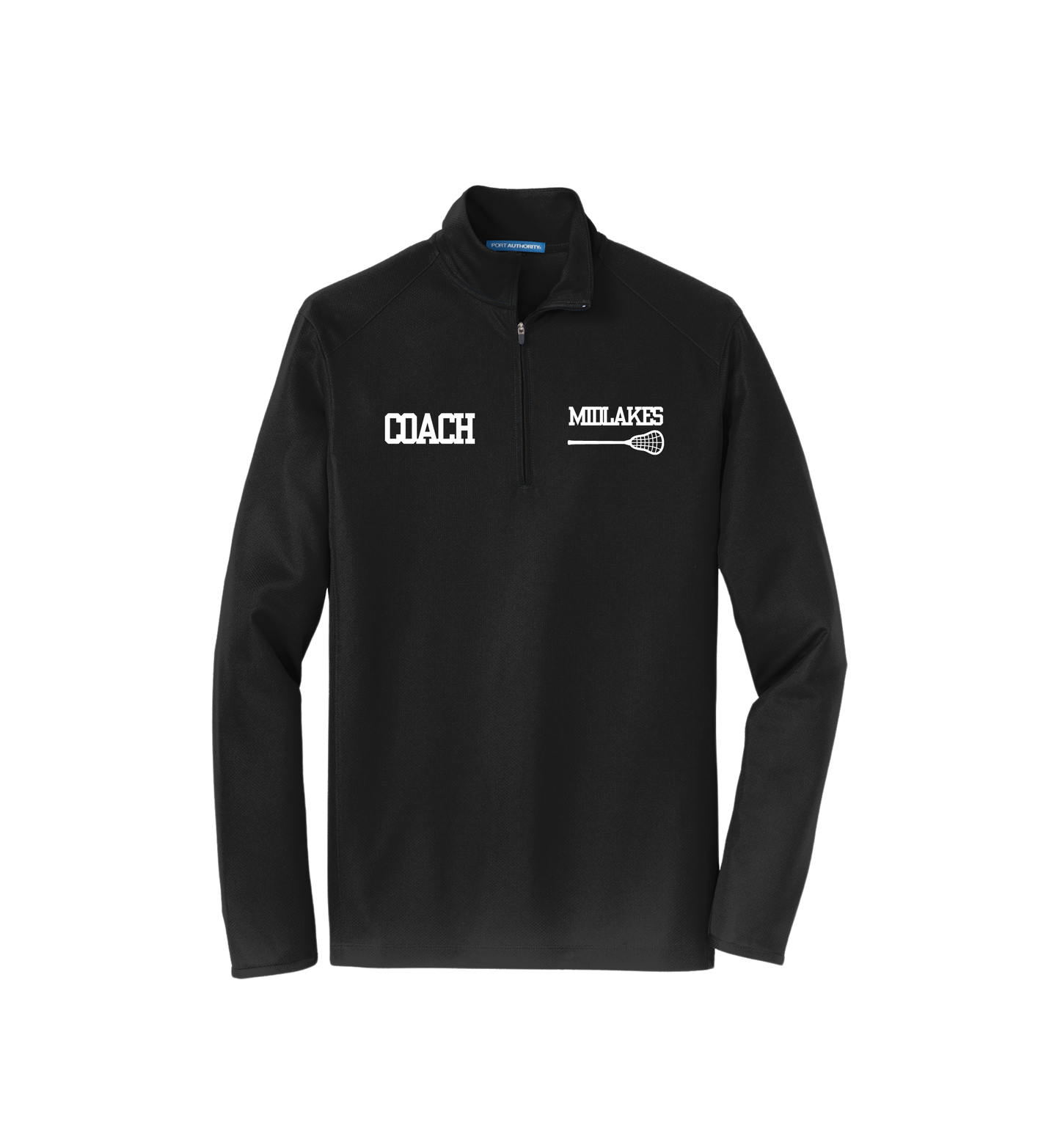 Midlakes Lacrosse Unisex Port Authority Pinpoint Mesh 1/2-Zip
