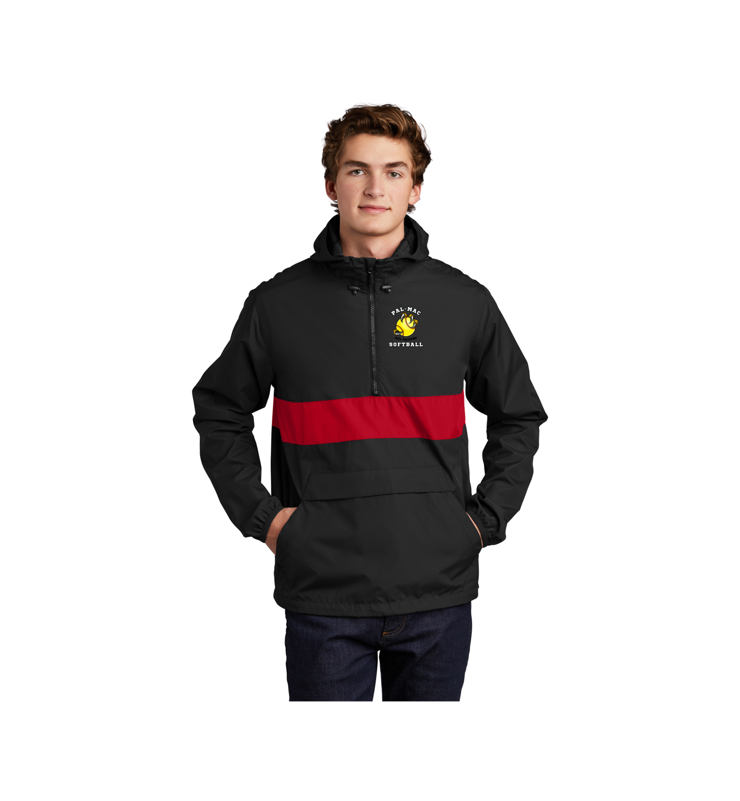 Pal-Mac Softball Sport-Tek Zipped Pocket Anorak