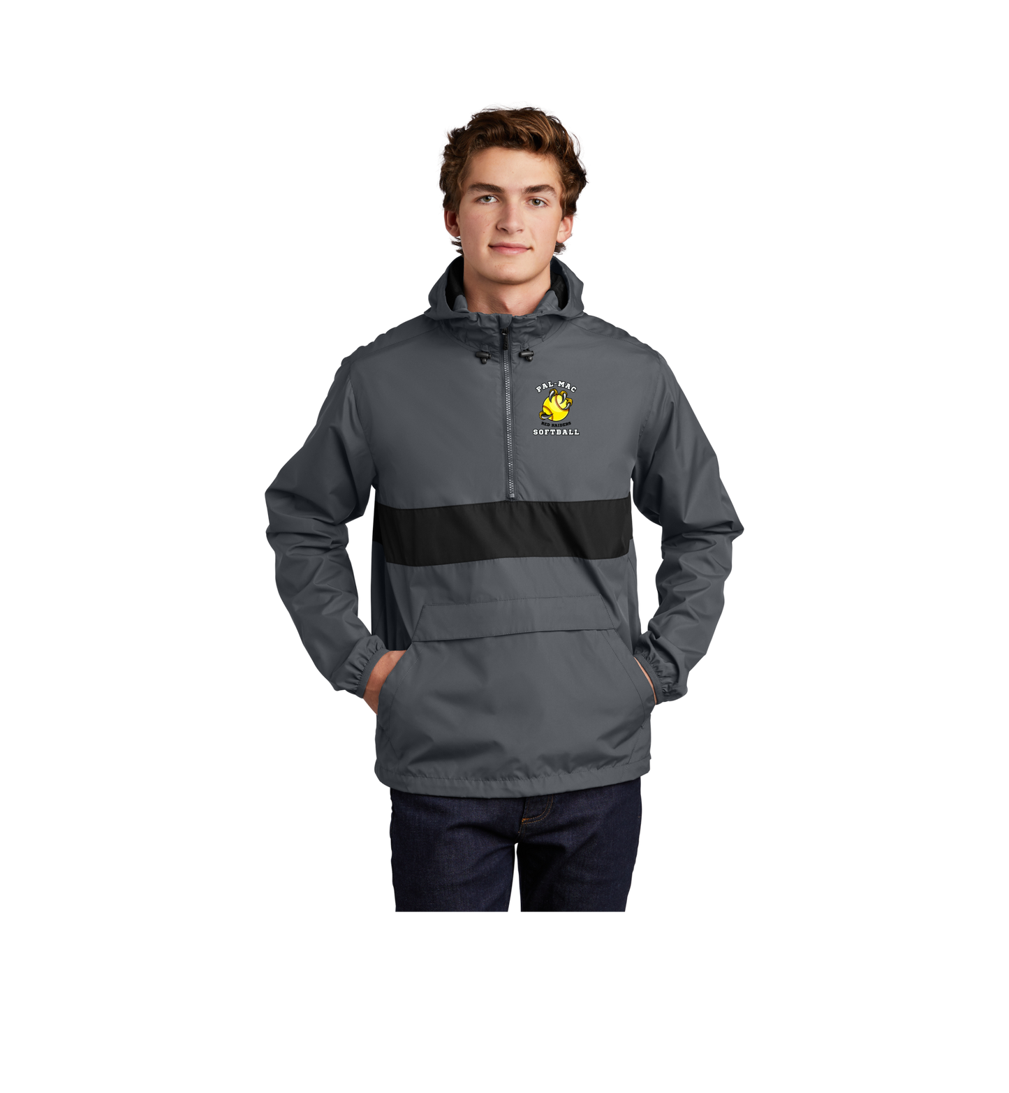 Pal-Mac Softball Sport-Tek Zipped Pocket Anorak