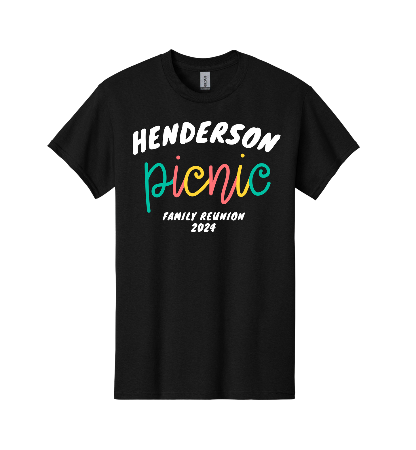 Custom Colorful Custom Family Reunion Tee