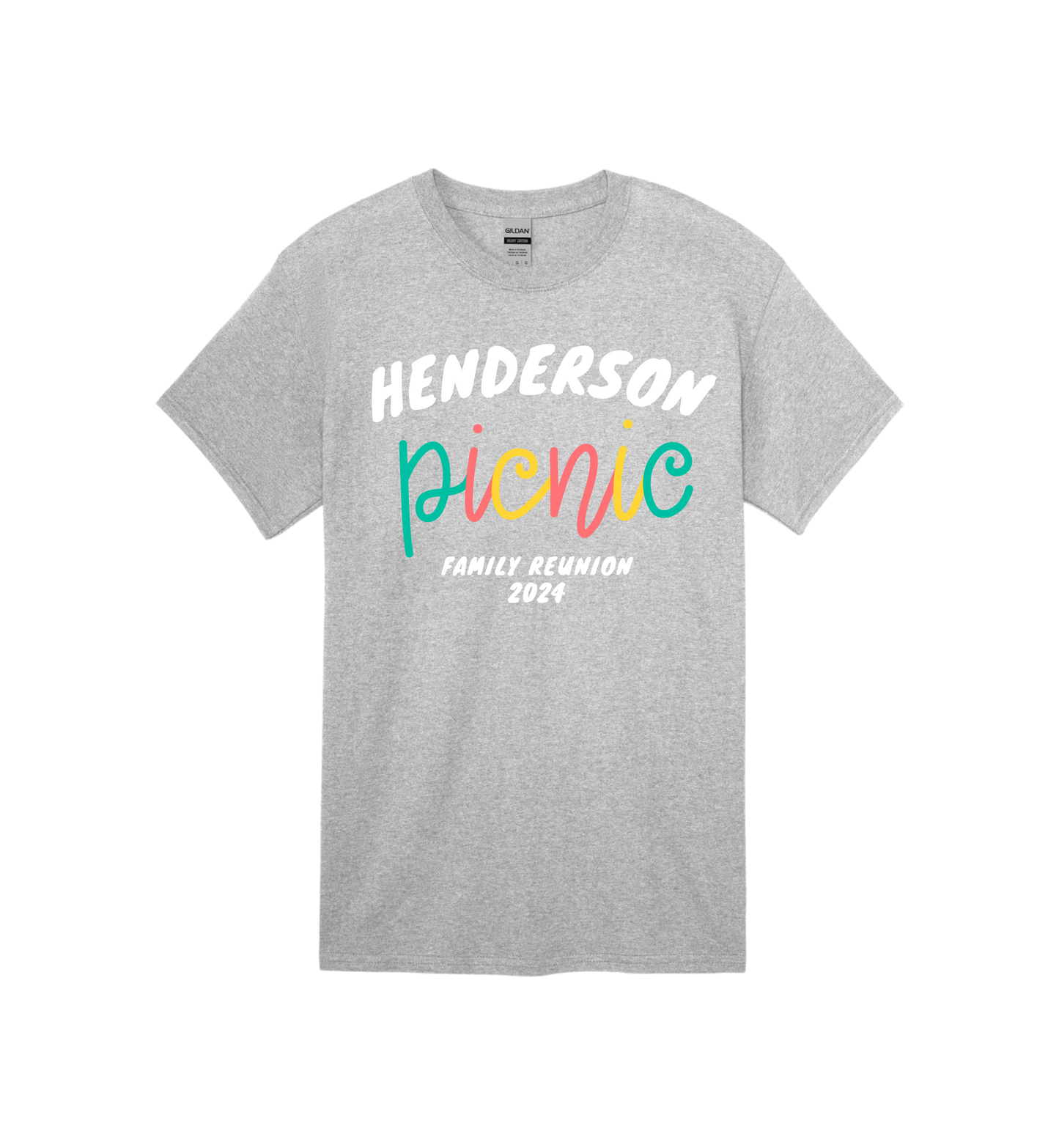 Custom Colorful Custom Family Reunion Tee