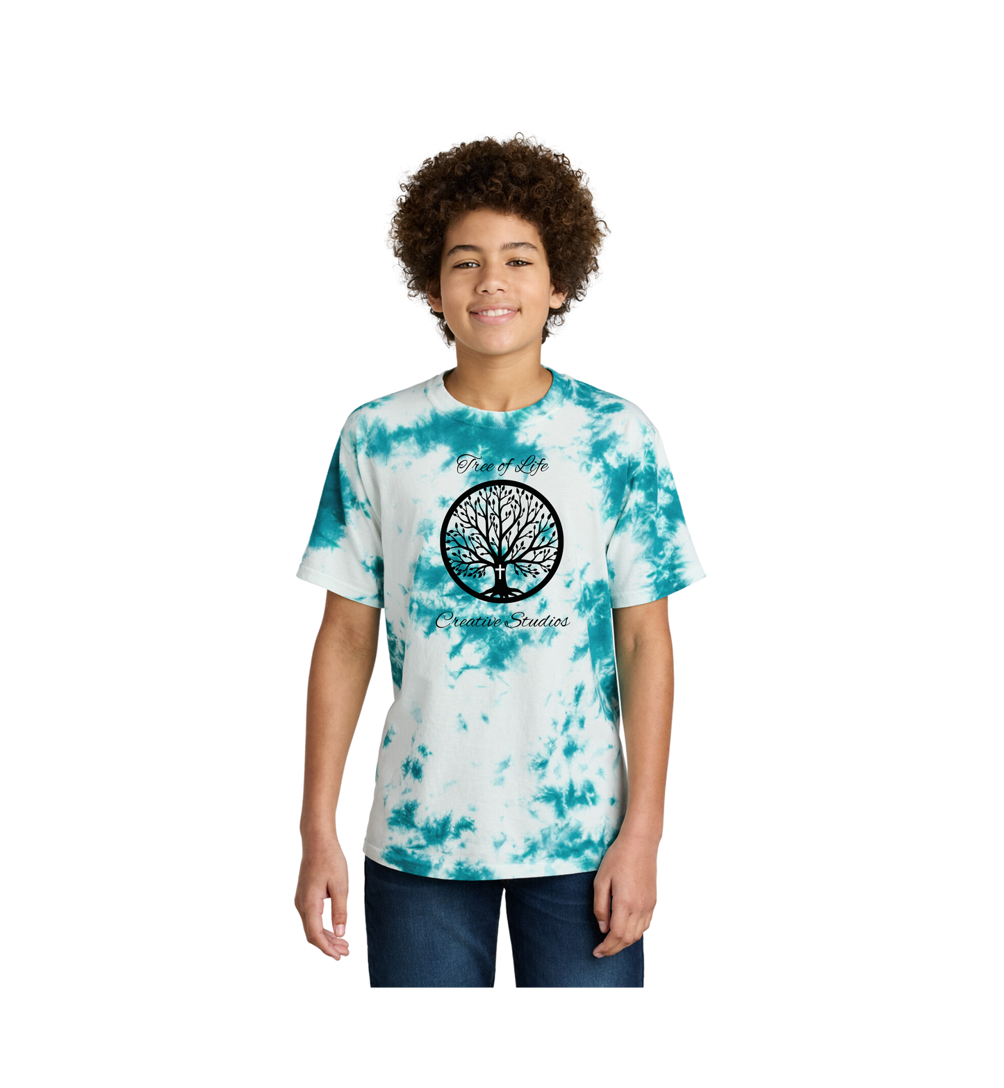 Tree of Life Youth Port & Company ® Youth Crystal Tie-Dye Tee