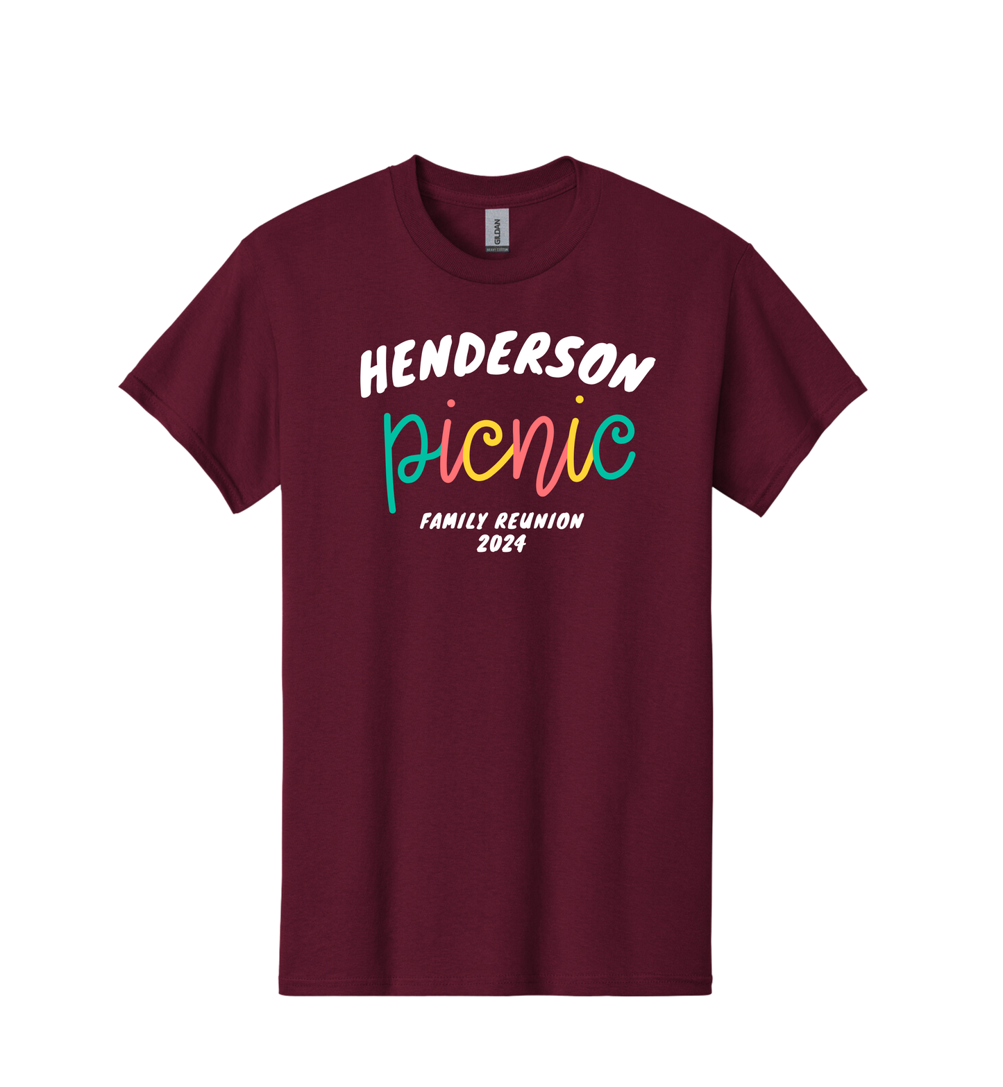 Custom Colorful Custom Family Reunion Tee