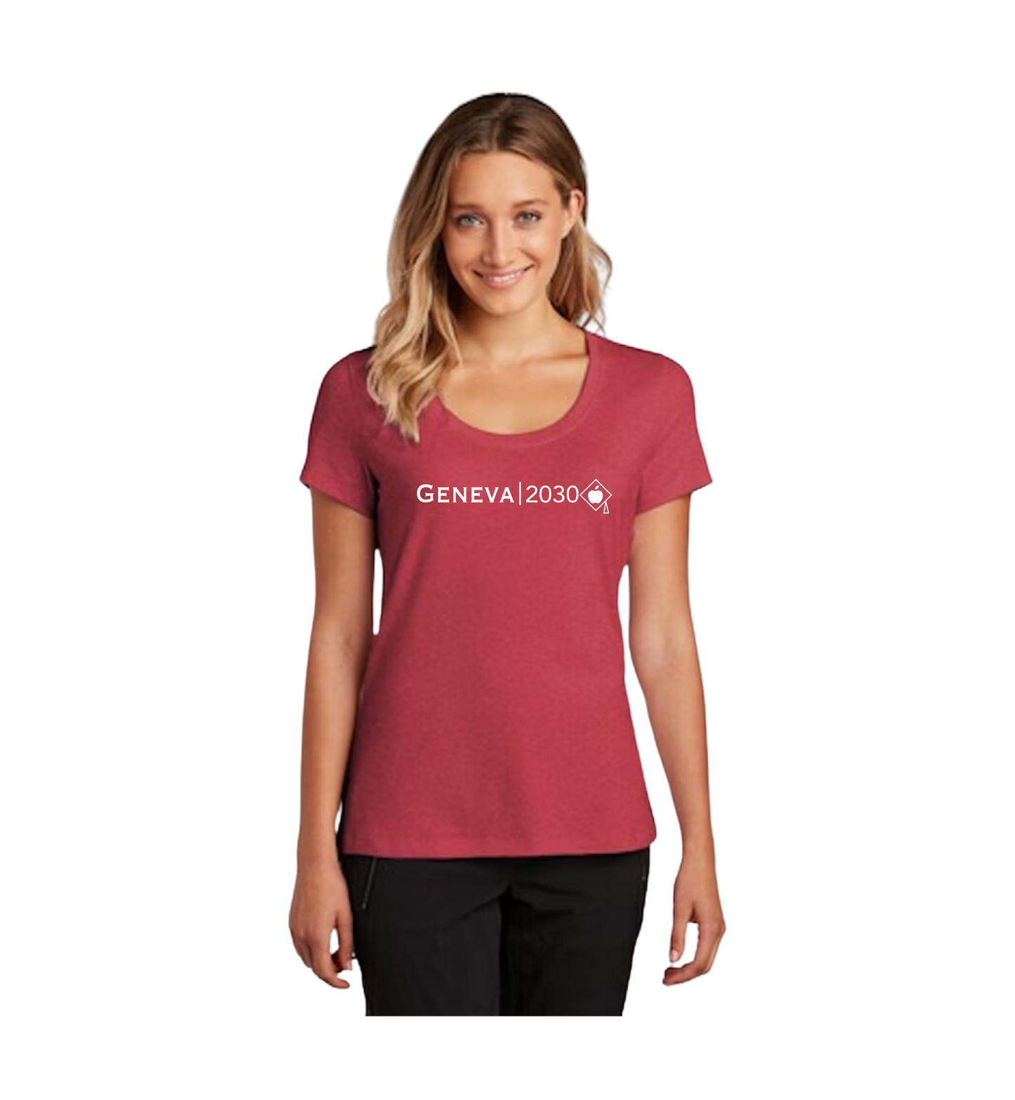 CCESL & Geneva 2030 District Women's Flex Scoop Neck Tee