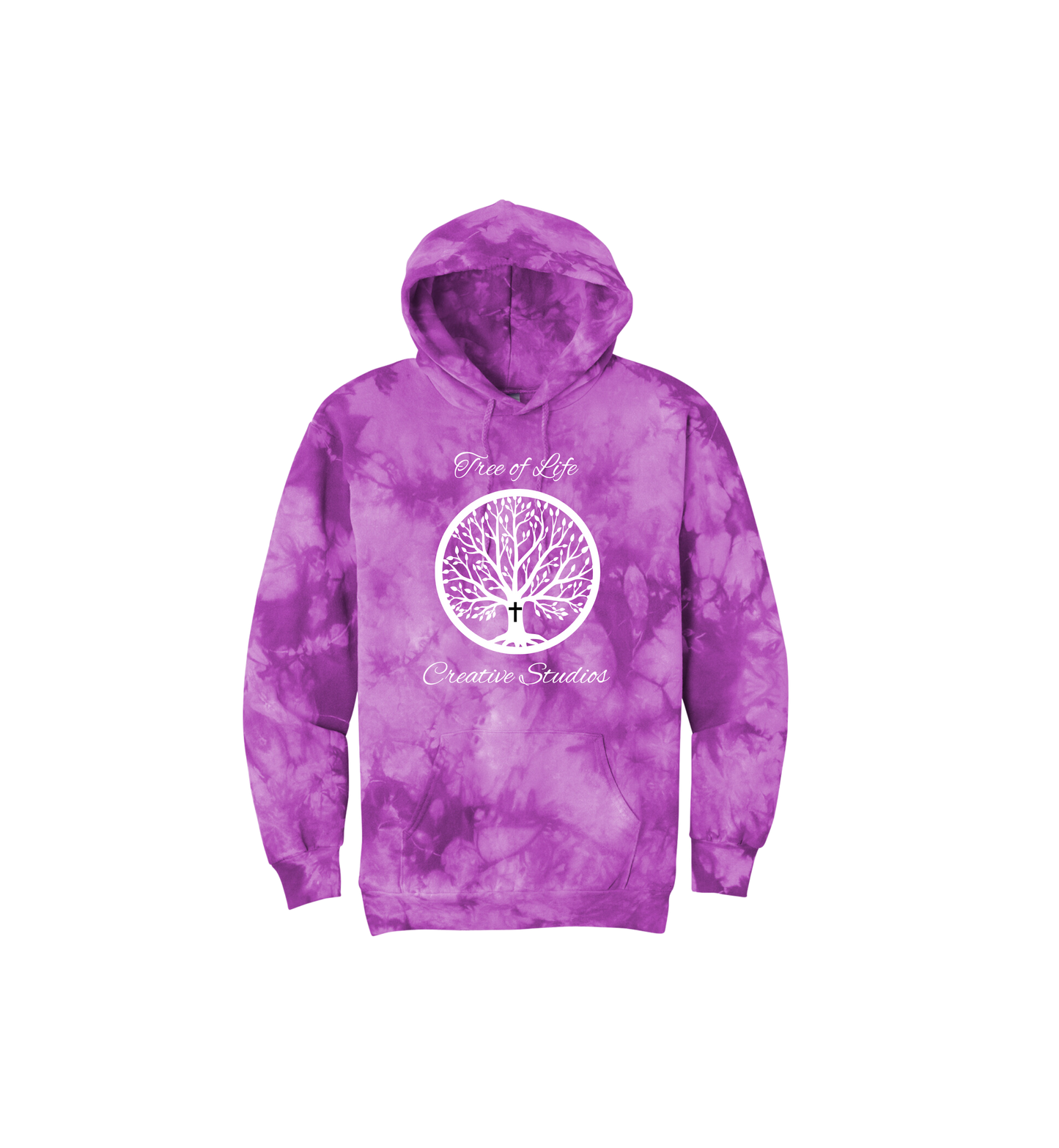 Tree of Life Adult Port & Company® Crystal Tie-Dye Pullover Hoodie