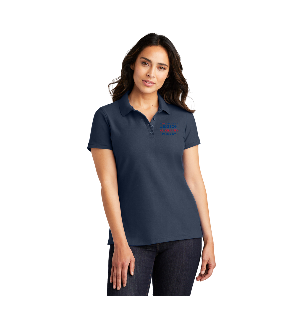 Women's Auxiliary Classic Pique Polo American Legion Family