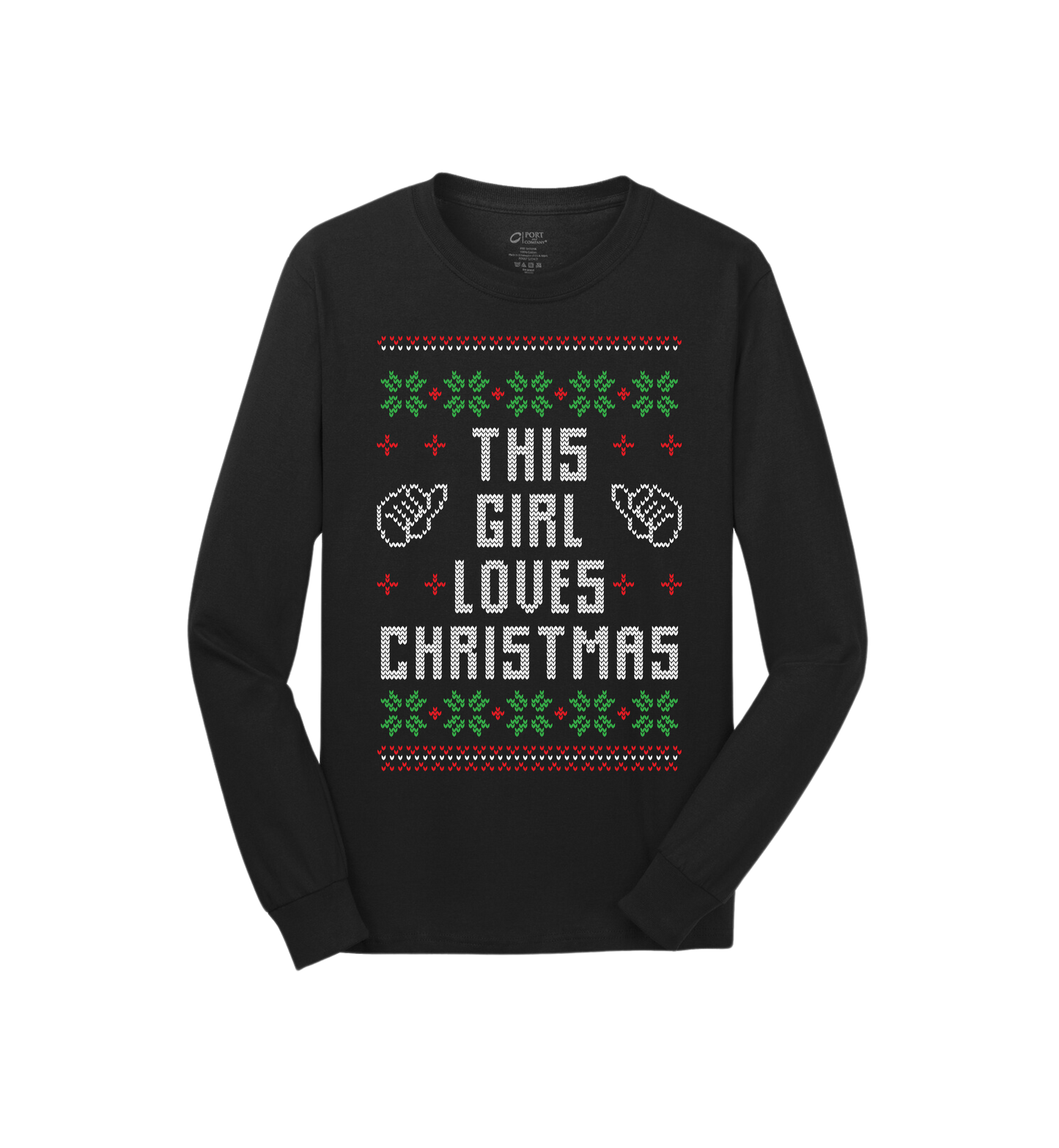 This Girl Loves Christmas Ugly Christmas Sweater Tee