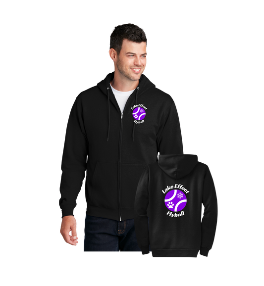 Lake Effect PC78ZH Port & Company® Core Fleece Full-Zip Hooded Sweatshirt