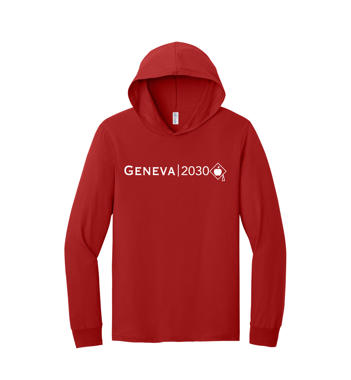CCESL & Geneva 2030Jerzees Classics™ Unisex Cotton Long Sleeve Hooded T-Shirt