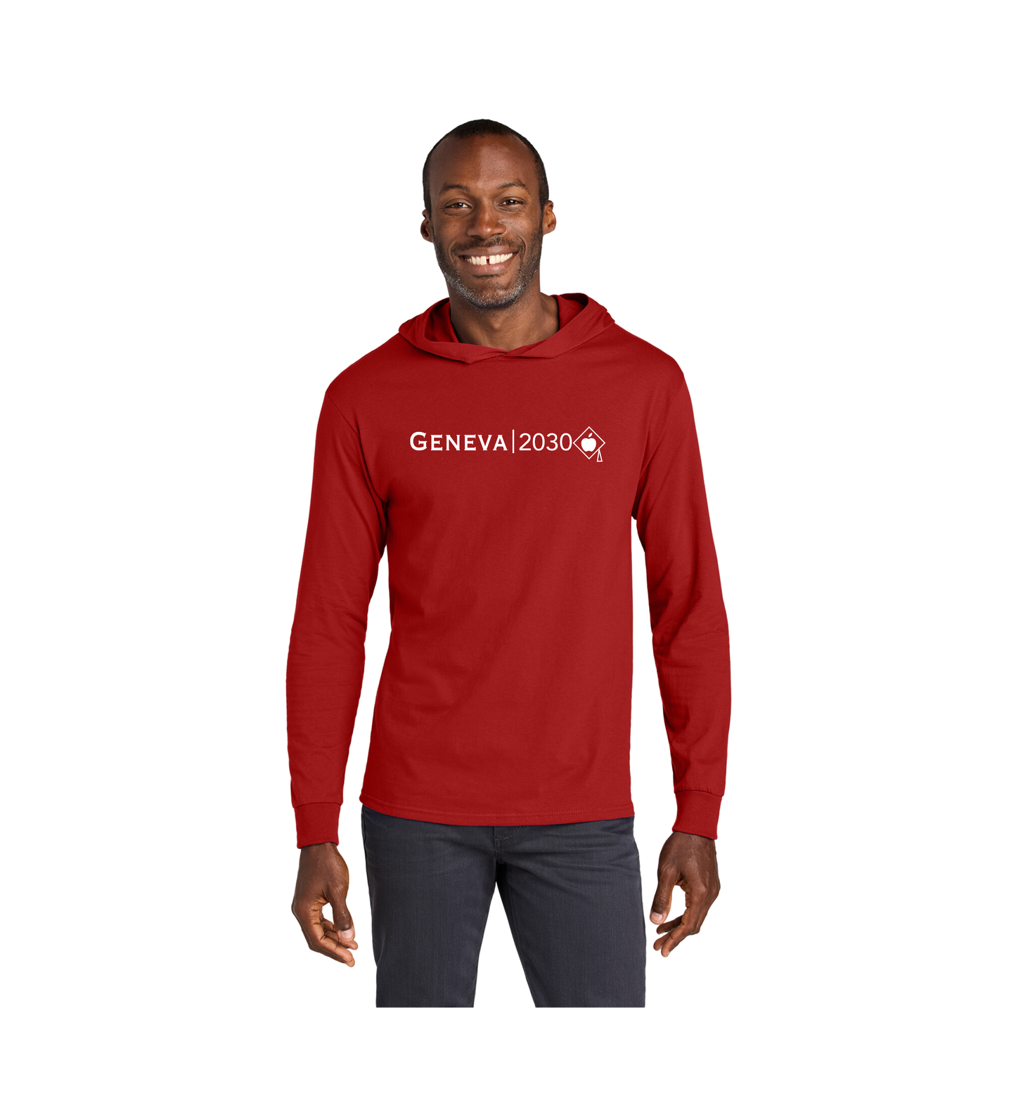 CCESL & Geneva 2030Jerzees Classics™ Unisex Cotton Long Sleeve Hooded T-Shirt