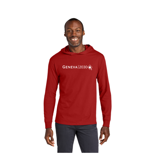 CCESL & Geneva 2030Jerzees Classics™ Unisex Cotton Long Sleeve Hooded T-Shirt