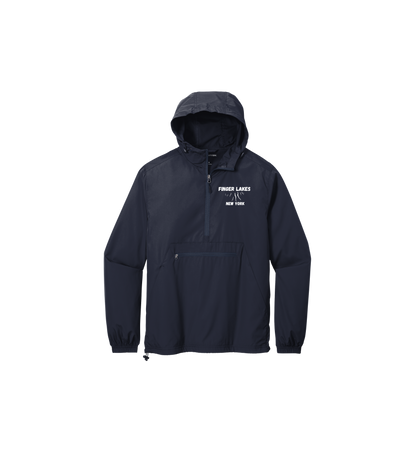 FInger Lakes New York Water & Wind-Resistant Sport-Tek Packable Anorak
