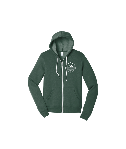 PCC BELLA+CANVAS Unisex Sponge Fleece Full-Zip Hoodie
