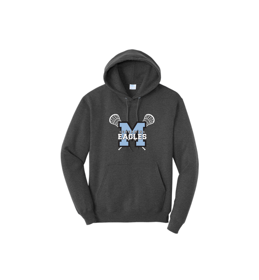 Midlakes LAX Port & Company Core Fleece Pullover Hooded Sweatshirt