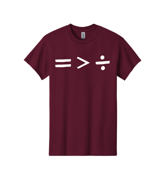 Equal is Greater Than Divided Tee