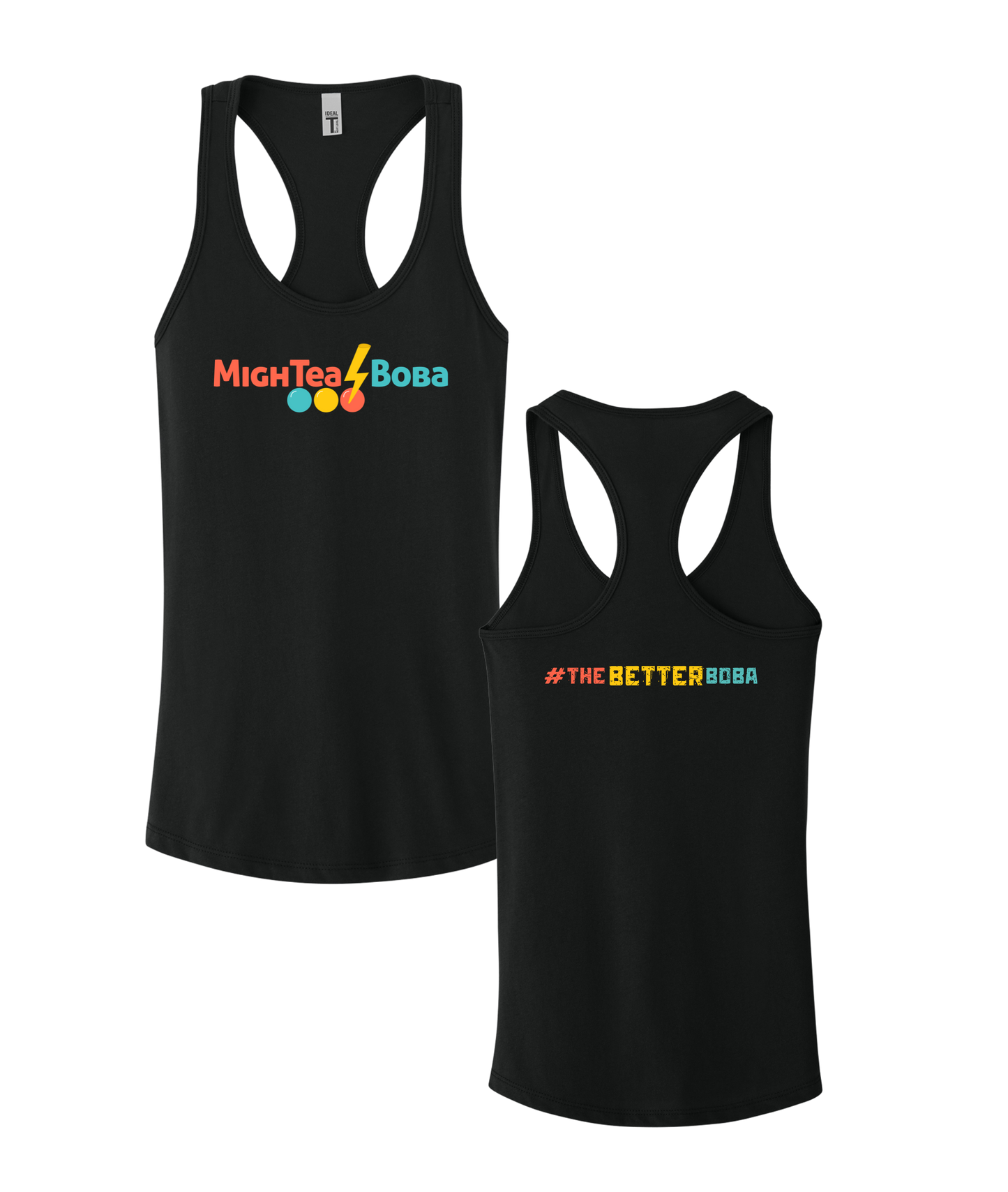 MighTea Boba ext Level Apparel Women’s Ideal Racerback Tank