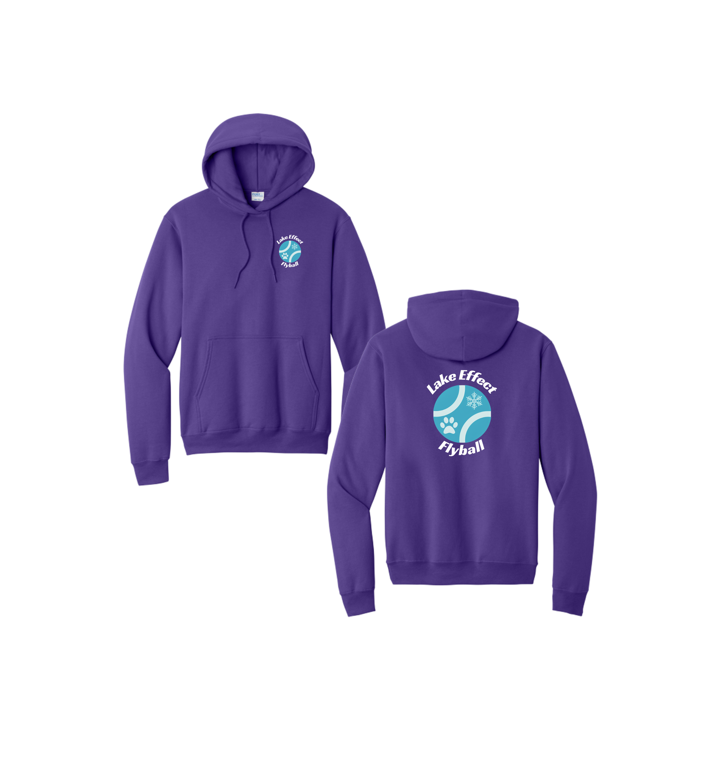 Lake Effect PC78H Port & Co Core Fleece Pullover Hooded Sweatshirt