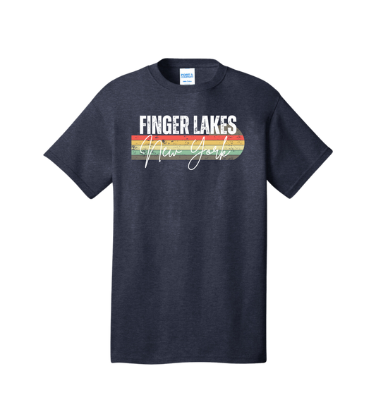 Finger Lakes New York Retro Tee