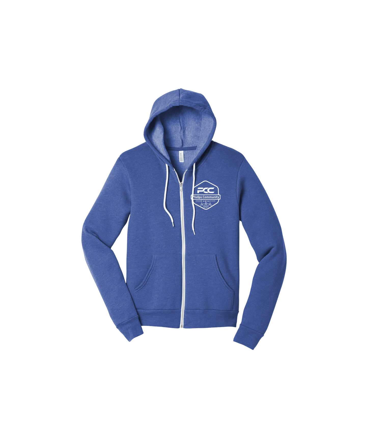 PCC BELLA+CANVAS Unisex Sponge Fleece Full-Zip Hoodie
