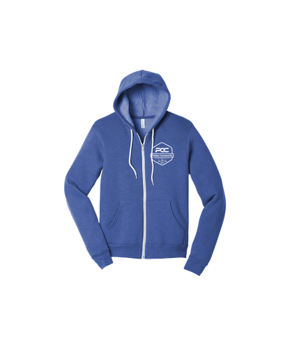 PCC BELLA+CANVAS Unisex Sponge Fleece Full-Zip Hoodie