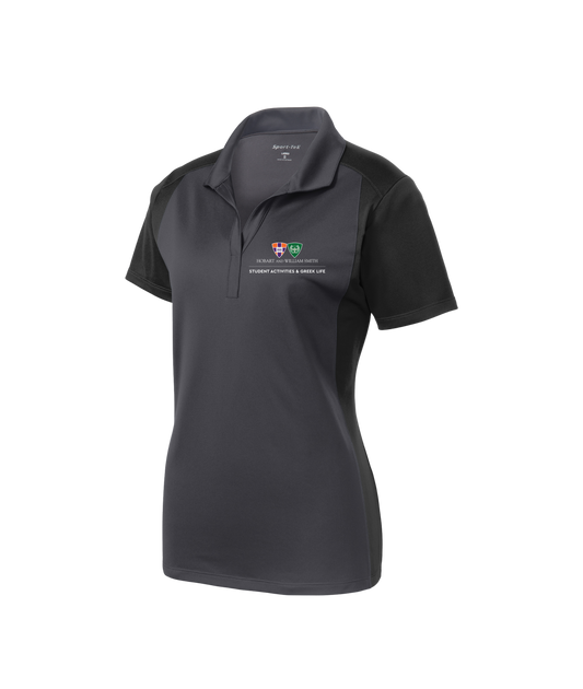 HWS Student Activities & Greek Life Sport-Tek Women's Colorblock Micropique Sport-Wick Polo
