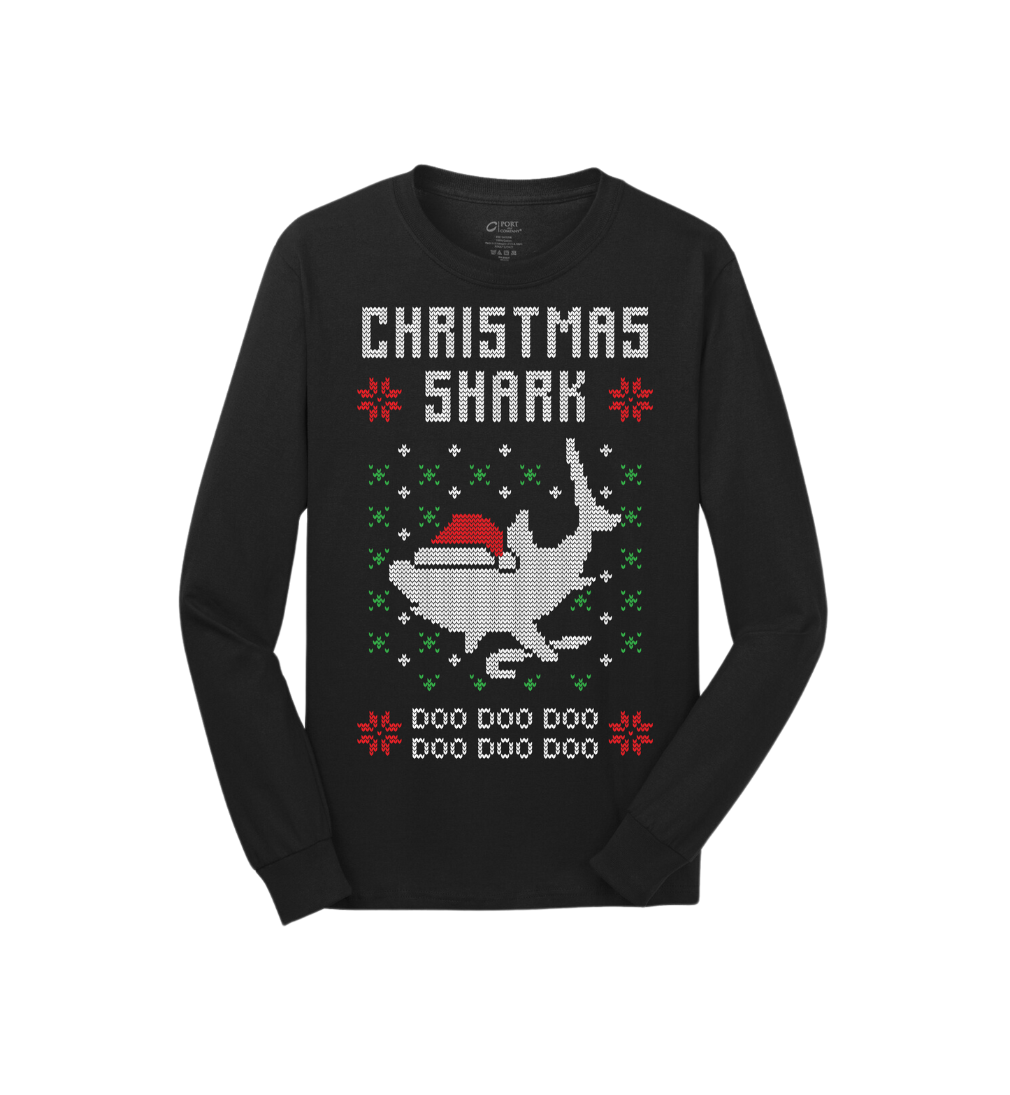 Christmas Shark Ugly Christmas Sweater Tee