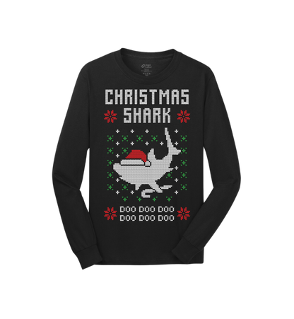 Christmas Shark Ugly Christmas Sweater Tee