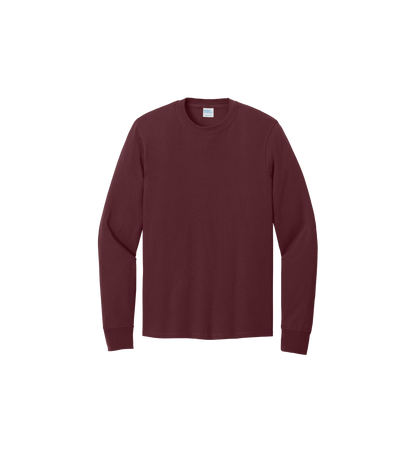 Custom Print Port & Co. Youth Long Sleeve Core Cotton Tee