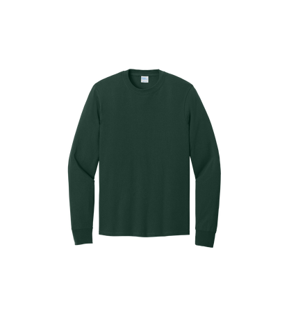Custom Print Port & Co. Youth Long Sleeve Core Cotton Tee