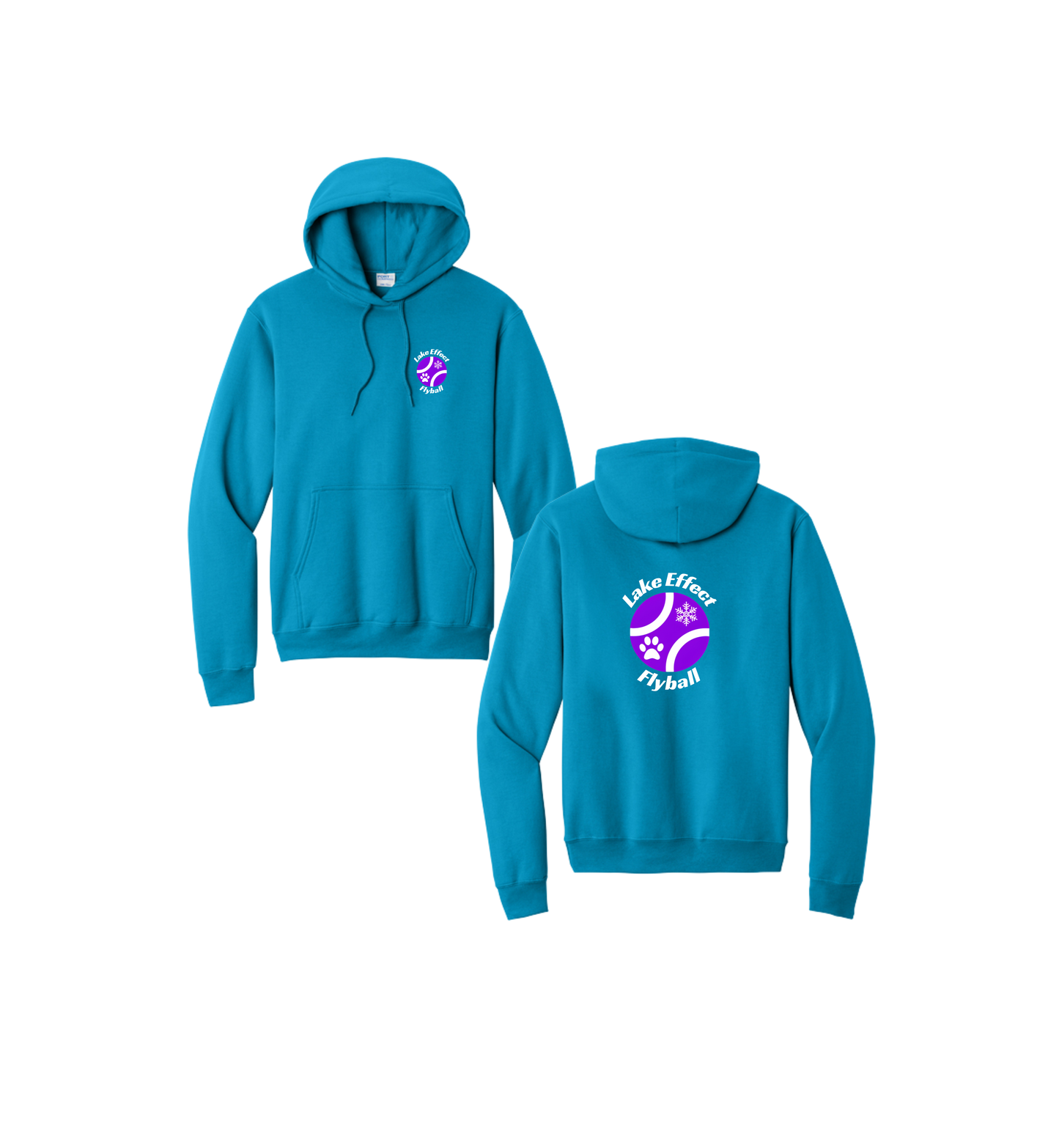 Lake Effect PC78H Port & Co Core Fleece Pullover Hooded Sweatshirt