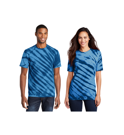 Custom Print Port & Co. Tiger Stripe Tie-Dye Tee